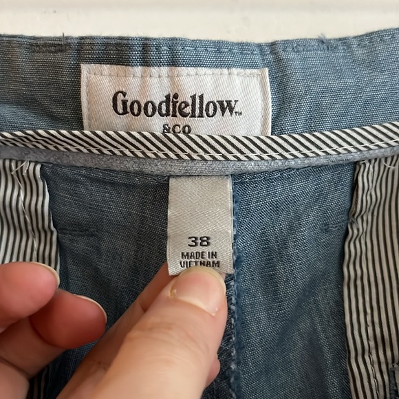 NWOT Goodfellow & Co - Light Blue Linden Shorts - Size 38 - Picture 6 of 10